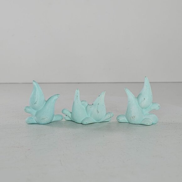 Handmade Ceramic Raindrop Sprite Figurines Set Of 3 - Picture 3 of 8